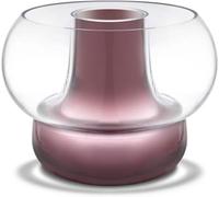 Holmegaard, Designer Vase aus mundgeblasenes Glas in Pflaume, 24 cm