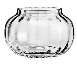 Holmegaard Portacandele Ø9,5 cm Primula in vetro soffiato a bocca, grigio