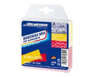 Holmenkol, miscela di cera di base, alfa-beta a caldo 2x35g Wax