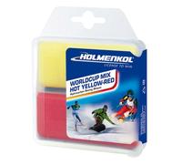 Holmenkol Mondo Coppa Mix Caldo Giallo-Rosso 2 x 35 G - Cera