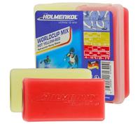 HOLMENKOL Worldcupmix Caldo Giallo-Rosso 2x 35g Base Cera Mix a Sci Langlauf