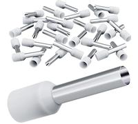 HOLMOL Manicotti terminali 0,5 mm², 150 pezzi 0,5 mm2 terminali isolati 0,5 mm2 x 8 mm, manicotti terminali 0,5 mm2 lunghi, set di terminali per collegamento filo (0,5 mm² x 8 mm)