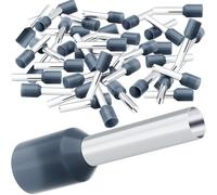 HOLMOL Manicotti terminali 4 mm², 150 pezzi 4 mm2 terminali isolati 4 mm2 x 12 mm, morsetti terminali 4 mm2 lunghi 4 mm2, set di terminali per collegamento filo (4 mm² x 12 mm)