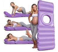 HOLO Il cuscino gonfiabile originale per la gravidanza con foro per dormire a pancia in giù - Supporto completo per pancia, schiena e fianchi in gravidanza - Relax a terra e in acqua, yoga, babymoon