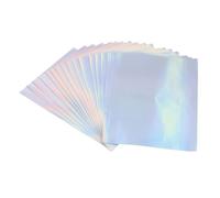 Holografisches Stickerpapier A4 20 Blatt wasserfest kratzfest schnell trocknend für Inkjet Drucker PET Material selbstklebend DIY Basteln Christmas Gifts