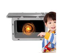 Hologram Display, Projector Stand, Mobile Phone Bracket Viewer, 3D Reflective Setup with Base, Compact Light Visual Tool for Home Cinema Entertainment Use, 5.12x3.94x3.54 inches