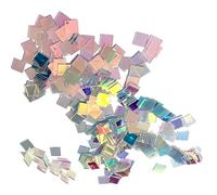 Holographic Acrylic Sheets - Colourful Square Craft Panels 100PCS