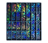 Holographic Chocolate Molds, 2026 New Deep Chocolates Bar Mold, Resin Silicone Chocolate Candy Bar Deep Easy Release Thick Mold for Reusable DIY Baking Wax Melts, Christmas Wax Bar Gifts