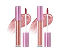 Holographic Lip Gloss Glitter Shimmer Lipstick Long Lasting Waterproof,Metallic Liquid Diamond Glitter Lipstick Holographic Lip Gloss For A Sparkly Finish,Moisturizing Shimmer Makeup (2 * 05#)