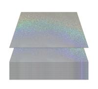 Holographic Sticker Sheets - Paper A4 Holographic Sticker Paper Sheets | Iridescent Shheets, 20 Shheets Self-Adhesive Overlay Film Stationery For Documents Cards Scrapbook Photoes