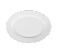 'Holst Acc 225 Piatto Ovale in Porcellana Righello Bordo, Bianco, 25 x 18 x 2.1 cm