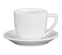 'Holst CF 003 FA3 Tazza da caffè Conform su piattino Uta, 0,22 l, in Porcellana, 14 x 14 x 8 cm, Bianco
