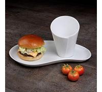 Holst Porcellana SL 130 FA4 Pommes Rigida e Fritte tuete 10 cm su Untere MP 159, Plastica, Bianco, 31 x 20 x 15 cm