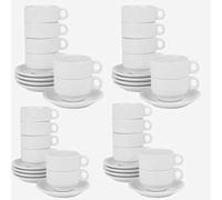 Holst Porzellan Catering Set di tazzine da caffè, 48 Pezzi, Porcellana, Bianco