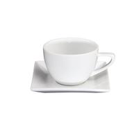 Holst Porzellan CF 004 YK - Set di 2 tazze in porcellana, 0,24 l, Cantone bianco