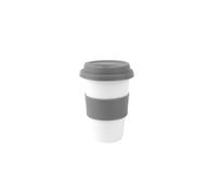 Holst Porzellan CTG 320 SET3G - Set di 3 tazze da 0,20 l, per tè e caffè da go, colore: Grigio/Bianco
