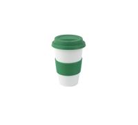 Holst Porzellan CTG 320 SET3V - Set di 3 tazze da 0,20 l, per tè e caffè da go, colore: verde e bianco