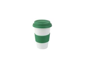 Holst Porzellan CTG 320 SET3V - Set di 3 tazze da 0,20 l, per tè e caffè da go, colore: verde e bianco