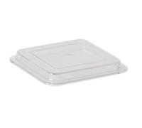 Holst Porzellan GVQ 025 MKN - Set di 6 coperchi trasparenti in plastica trasparente, 11 x 11 x 1,6 cm