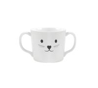 Holst Porzellan KID 004 - Bicchiere in porcellana per bambini, 0,20 l, colore: bianco, 8 x 13,5 x 7 cm, 2 pezzi