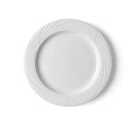 Holst Porzellan LUB 025 Piatti Piani 25 cm a Rilievo Lubin, 6 unità, Porcellana, Bianco