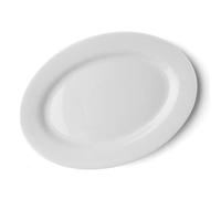 Holst Porzellan Ovale 40 x 28 cm Vital Level Piatto, Porcellana, Bianco, 40x28x3 cm