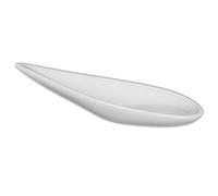 Holst Porzellan Piatto Piano 12 x 6 cm a Forma di Goccia Teardrops, Porcellana, Bianco, 11.5x5.5x2.5 cm