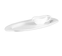 Holst Porzellan Porcellana trihorse SA 2009 FA1 Fragolina Set Gourmet 2 Teilig, Bianco, 39,5 x 15,5 x 6,5 cm