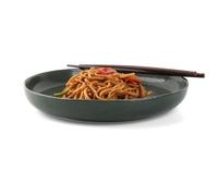Holst Porzellan RT 424 - Piatto in porcellana, 24 cm, con bordo alto, motivo musgo, 24 x 24 x 3,5 cm, 1 pezzo, colore: Verde