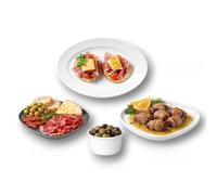 Holst Porzellan Set da 30 pezzi per tapas "Viva Espagna" - Servizio di piatti e ciotole per tapas