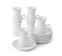 Holst Porzellan TT 01 FA1 Tazza da tè Turca con piattino, 0,08 l, per 6 Persone, Porcellana
