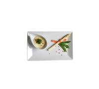 Holst Porzellan YH 2075 TD - Set di 2 antipasti in porcellana, 20 x 13 x 1,3 cm, 2 pezzi, colore: Bianco