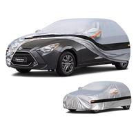 Holthly 10 strati Telo Copriauto per Toyota Yaris(2003-2025),100% copertura auto impermeabile,Telo Copri Auto per Esterno,impermeabile,protezione UV,antivento,antipolvere.