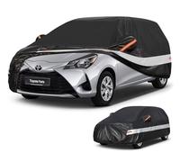Holthly 10 strati Telo Copriauto per Toyota Yaris(2003-2025),100% copertura auto impermeabile,Telo Copri Auto per Esterno,impermeabile,protezione UV,antivento,antipolvere