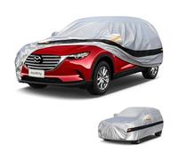 Holthly Copertura per auto SUV a 10 strati su misura per Mazda CX-5 CX5 CX-50 CX50 (2012-2024) impermeabile per tutte le condizioni atmosferiche, copertura completa da pioggia, sole, protezione UV.
