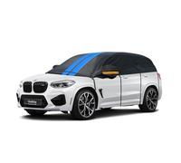 Holthly Mezzo Copriauto da Esterno,Telo Copriauto Mezzo Garage Impermeabile Anti Neve Antipolvere,Telo Auto Esterno con Gancio elastico e in Cotone,Adatto per SUV/4×4 e Etation Wagon(fino a 510cm) H5
