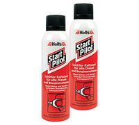 Holts 2 avviatori a freddo Start Pilot, avviatore di avviamento a freddo, spray per motore diesel, benzina, accessori per motore, protezione contro la corrosione, protezione per il motore, protezione