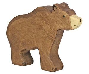 Holtztiger HT80183 Brown Bear, Assorted Colours