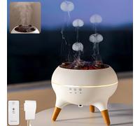 Holwim Jellyfish Diffusore di aromi, diffusore di oli essenziali, 250 ml, umidificatore, sincronizzazione musicale, Jelly Fish con luce a 7 colori, telecomando e timer per l'ufficio domestico (bianco)