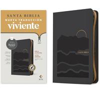 Holy Bible: Biblia Ultrafina Nueva Traduccion Viviente, De Zíper Con Filament, Sentipiel, Gris, Índice, Letra Roja/ Ntv Thinline Zipper Bible, Leatherlike, Filament Enabled, Grey, Red Letter