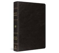 Holy Bible: English Standard Version, Black, Genuine Leather, Personal Reference Bible With Ribbon Marker