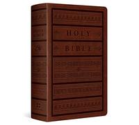 Holy Bible: English Standard Version, Brown, Engraved Mantel, Trutone, Personal Size