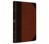 Holy Bible: English Standard Version (ESV): English Standard Version, Brown/Cordovan, Portfolio Design, Red Letter, Thinline Trutone