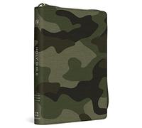 Holy Bible: Esv Bible Canvas With Zipper, Camo Design