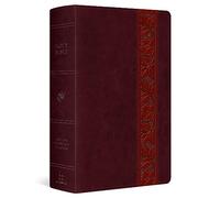 Holy Bible: Esv Large Print Personal Size Bible - Trutone, Mahogany, Trellis Design