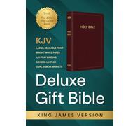 Holy Bible: King James Version Bible, Burgundy, Bonded Leather, Thumb Indexed, Deluxe Gift Bible