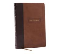 Holy Bible: King James Version, Brown, Leathersoft, Red Letter, Comfort Print, Center Column, Reference with Apocrypha
