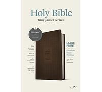 Holy Bible: King James Version, Dark Brown Tile, Leatherlike, Thinline Reference, Filament Enabled