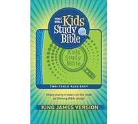 Holy Bible: King James Version Kids, Flexisoft, Green/blue, Red Letter, Study Bible