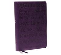 Holy Bible: King James Version, Purple, Giant Print Center-column Reference Bible, Verse Art Cover Collection, Genuine Leather, Red Letter, Comfort Print